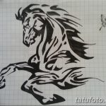 фото Эскизы тату конь от 29.09.2017 №208 - Sketches of a horse tattoo - tatufoto.com