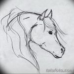 фото Эскизы тату конь от 29.09.2017 №210 - Sketches of a horse tattoo - tatufoto.com