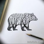 фото Эскизы тату лес от 29.09.2017 №001 - Sketches of a forest tattoo - tatufoto.com