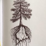 фото Эскизы тату лес от 29.09.2017 №010 - Sketches of a forest tattoo - tatufoto.com