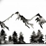 фото Эскизы тату лес от 29.09.2017 №011 - Sketches of a forest tattoo - tatufoto.com