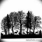 фото Эскизы тату лес от 29.09.2017 №014 - Sketches of a forest tattoo - tatufoto.com