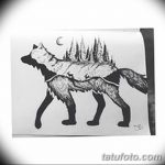 фото Эскизы тату лес от 29.09.2017 №016 - Sketches of a forest tattoo - tatufoto.com