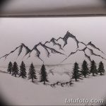 фото Эскизы тату лес от 29.09.2017 №030 - Sketches of a forest tattoo - tatufoto.com