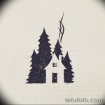 фото Эскизы тату лес от 29.09.2017 №032 - Sketches of a forest tattoo - tatufoto.com
