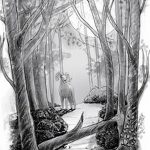 фото Эскизы тату лес от 29.09.2017 №038 - Sketches of a forest tattoo - tatufoto.com