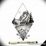 фото Эскизы тату лес от 29.09.2017 №048 - Sketches of a forest tattoo - tatufoto.com