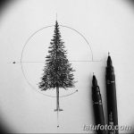 фото Эскизы тату лес от 29.09.2017 №050 - Sketches of a forest tattoo - tatufoto.com
