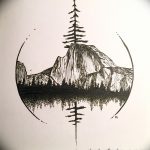 фото Эскизы тату лес от 29.09.2017 №054 - Sketches of a forest tattoo - tatufoto.com