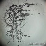 фото Эскизы тату лес от 29.09.2017 №067 - Sketches of a forest tattoo - tatufoto.com