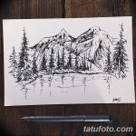 фото Эскизы тату лес от 29.09.2017 №069 - Sketches of a forest tattoo - tatufoto.com