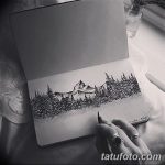 фото Эскизы тату лес от 29.09.2017 №074 - Sketches of a forest tattoo - tatufoto.com