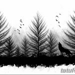 фото Эскизы тату лес от 29.09.2017 №094 - Sketches of a forest tattoo - tatufoto.com