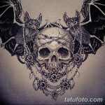 фото Эскизы тату летучая мышь от 27.09.2017 №004 - Sketches a bat tattoo - tatufoto.com