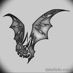 фото Эскизы тату летучая мышь от 27.09.2017 №007 - Sketches a bat tattoo - tatufoto.com