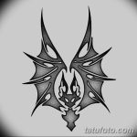 фото Эскизы тату летучая мышь от 27.09.2017 №035 - Sketches a bat tattoo - tatufoto.com