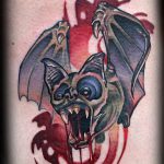 фото Эскизы тату летучая мышь от 27.09.2017 №048 - Sketches a bat tattoo - tatufoto.com