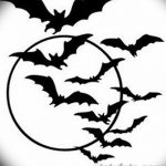 фото Эскизы тату летучая мышь от 27.09.2017 №053 - Sketches a bat tattoo - tatufoto.com
