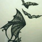 фото Эскизы тату летучая мышь от 27.09.2017 №059 - Sketches a bat tattoo - tatufoto.com