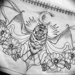 фото Эскизы тату летучая мышь от 27.09.2017 №062 - Sketches a bat tattoo - tatufoto.com