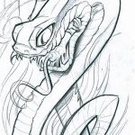 фото Эскизы тату меч и змея от 26.09.2017 №009 - Sketches tattoo sword - tatufoto.com