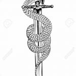 фото Эскизы тату меч и змея от 26.09.2017 №012 - Sketches tattoo sword - tatufoto.com 15123123