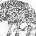 фото Эскизы тату свинья (кабан) от 26.09.2017 №030 - Sketches of a pig - tatufoto.com