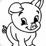 фото Эскизы тату свинья (кабан) от 26.09.2017 №034 - Sketches of a pig - tatufoto.com