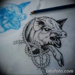 фото Эскизы тату свинья (кабан) от 26.09.2017 №040 - Sketches of a pig - tatufoto.com
