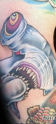 фото тату акула-молот от 25.09.2017 №001 — tattoo hammerhead shark — tatufoto.com