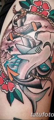 фото тату акула-молот от 25.09.2017 №022 — tattoo hammerhead shark — tatufoto.com