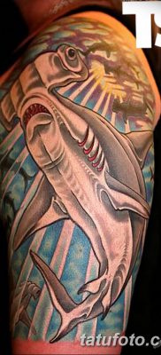 фото тату акула-молот от 25.09.2017 №048 — tattoo hammerhead shark — tatufoto.com