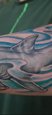 фото тату акула-молот от 25.09.2017 №056 — tattoo hammerhead shark — tatufoto.com