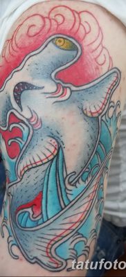 фото тату акула-молот от 25.09.2017 №058 — tattoo hammerhead shark — tatufoto.com