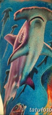 фото тату акула-молот от 25.09.2017 №060 — tattoo hammerhead shark — tatufoto.com