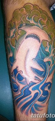 фото тату акула-молот от 25.09.2017 №062 — tattoo hammerhead shark — tatufoto.com