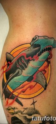 фото тату акула-молот от 25.09.2017 №064 — tattoo hammerhead shark — tatufoto.com