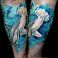 фото тату акула-молот от 25.09.2017 №122 - tattoo hammerhead shark - tatufoto.com