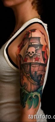 фото тату веселый Роджер от 22.09.2017 №003 — tattoo Jolly Roger — tatufoto.com