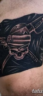 фото тату веселый Роджер от 22.09.2017 №009 — tattoo Jolly Roger — tatufoto.com