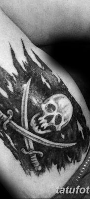 фото тату веселый Роджер от 22.09.2017 №018 — tattoo Jolly Roger — tatufoto.com
