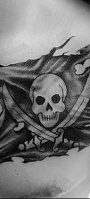 фото тату веселый Роджер от 22.09.2017 №020 — tattoo Jolly Roger — tatufoto.com