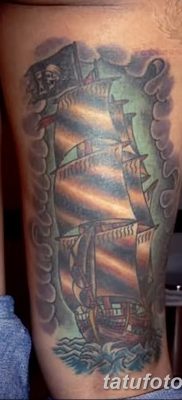 фото тату веселый Роджер от 22.09.2017 №057 — tattoo Jolly Roger — tatufoto.com