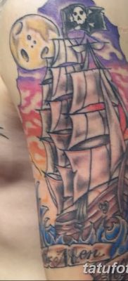 фото тату веселый Роджер от 22.09.2017 №059 — tattoo Jolly Roger — tatufoto.com