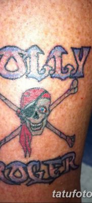 фото тату веселый Роджер от 22.09.2017 №061 — tattoo Jolly Roger — tatufoto.com