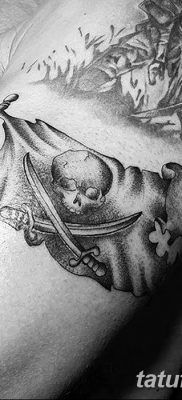 фото тату веселый Роджер от 22.09.2017 №066 — tattoo Jolly Roger — tatufoto.com