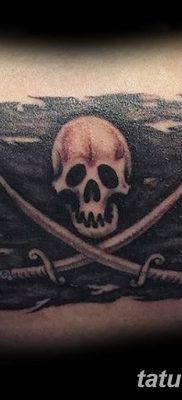 фото тату веселый Роджер от 22.09.2017 №074 — tattoo Jolly Roger — tatufoto.com