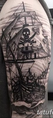 фото тату веселый Роджер от 22.09.2017 №075 — tattoo Jolly Roger — tatufoto.com