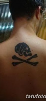 фото тату веселый Роджер от 22.09.2017 №088 — tattoo Jolly Roger — tatufoto.com