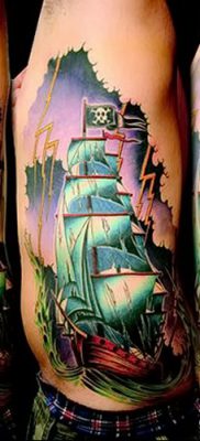 фото тату веселый Роджер от 22.09.2017 №090 — tattoo Jolly Roger — tatufoto.com